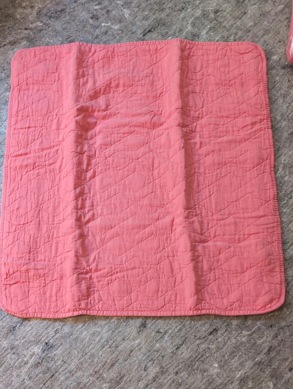Annie Selke Birdie 100% Cotton Quilted Sham in Coral Pink 26 X 26